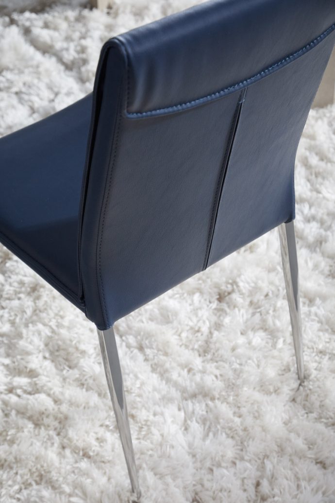 Lane Dining Chair - French Navy Synthetic_parnian_furniture