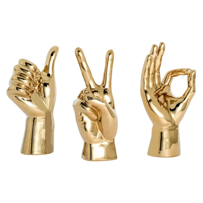 gesture_hand_gold_ceramic_decor_sculpture_peace_leila_parnian_art